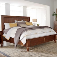 California King Panel Bed with USB Ports