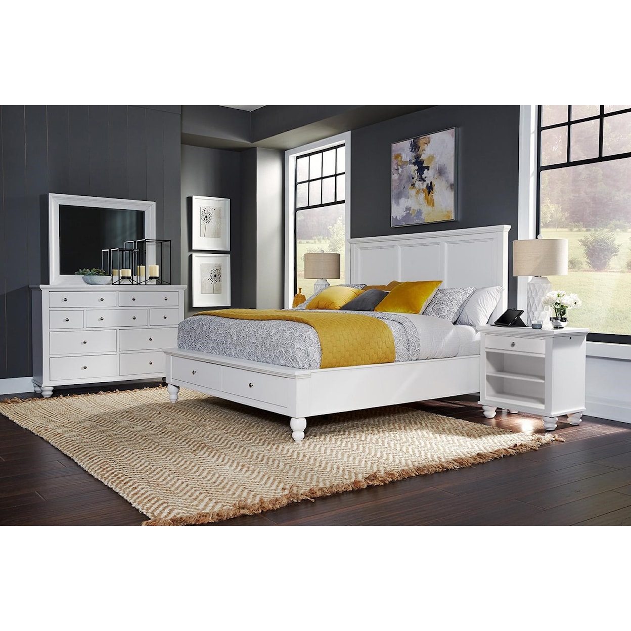 River Mill Furniture Cambridge CHY Queen Storage Bed