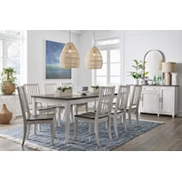 Caraway Farmhouse Table x 4 side chairs