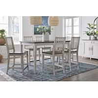 Caraway Farmhouse Pub Table x 4 side chairs