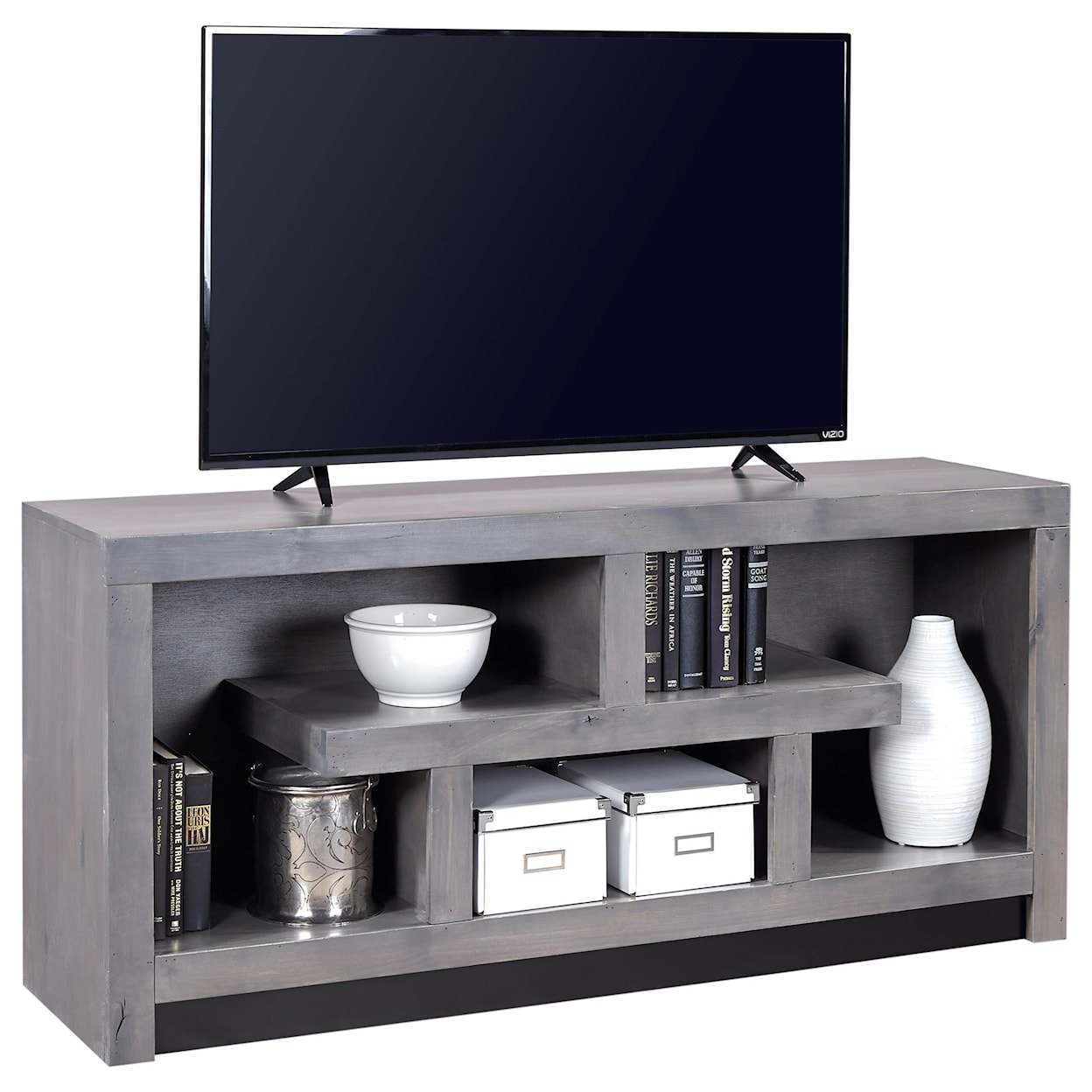Aspenhome Contemporary Driftwood 60 Inch Console