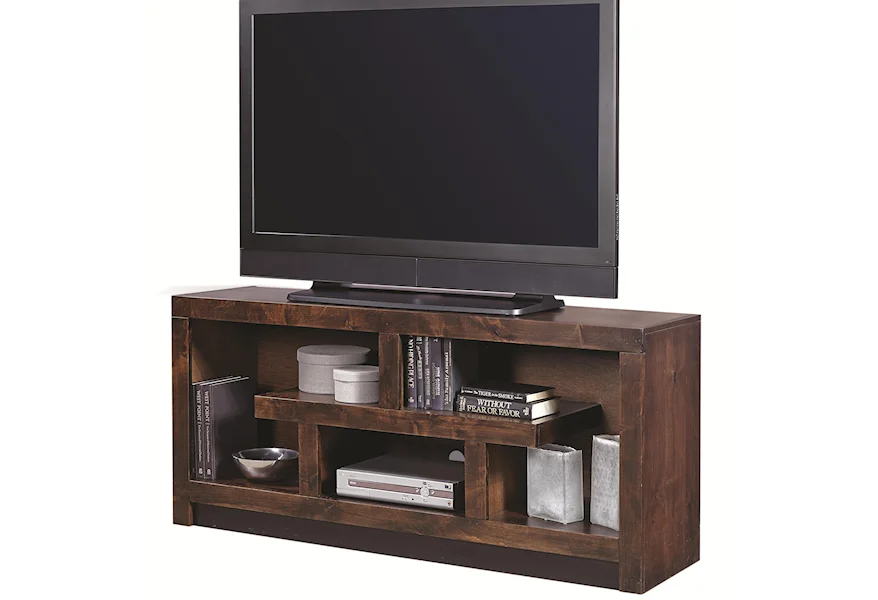 Contemporary Driftwood 60 Inch Console by Aspenhome at Morris Home