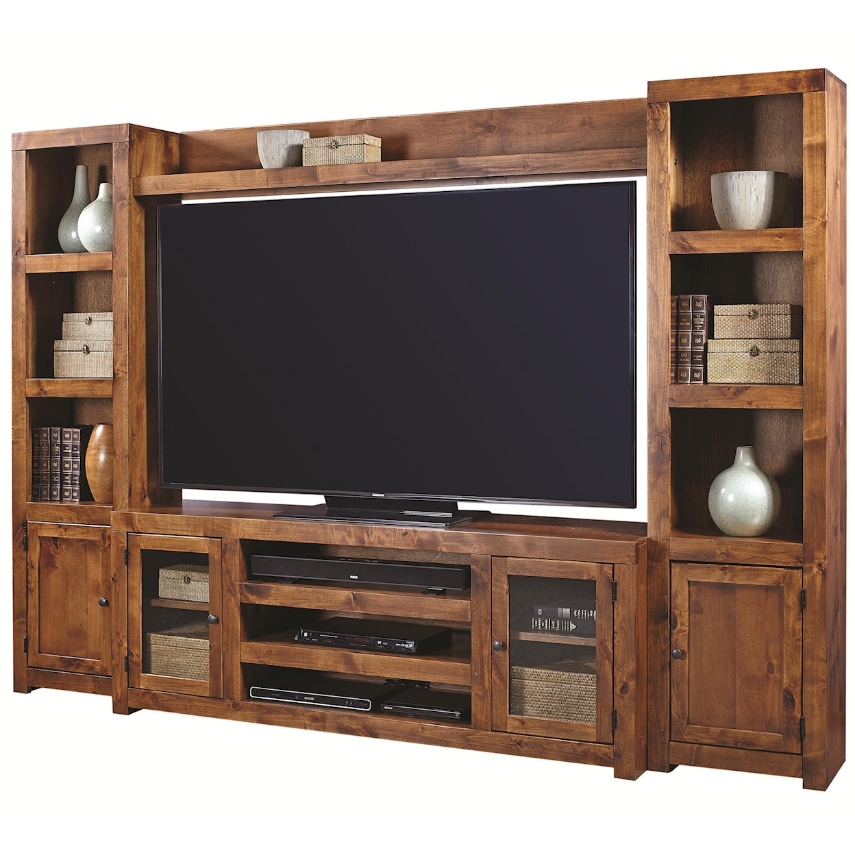 Aspenhome Contemporary Driftwood Entertainment Wall