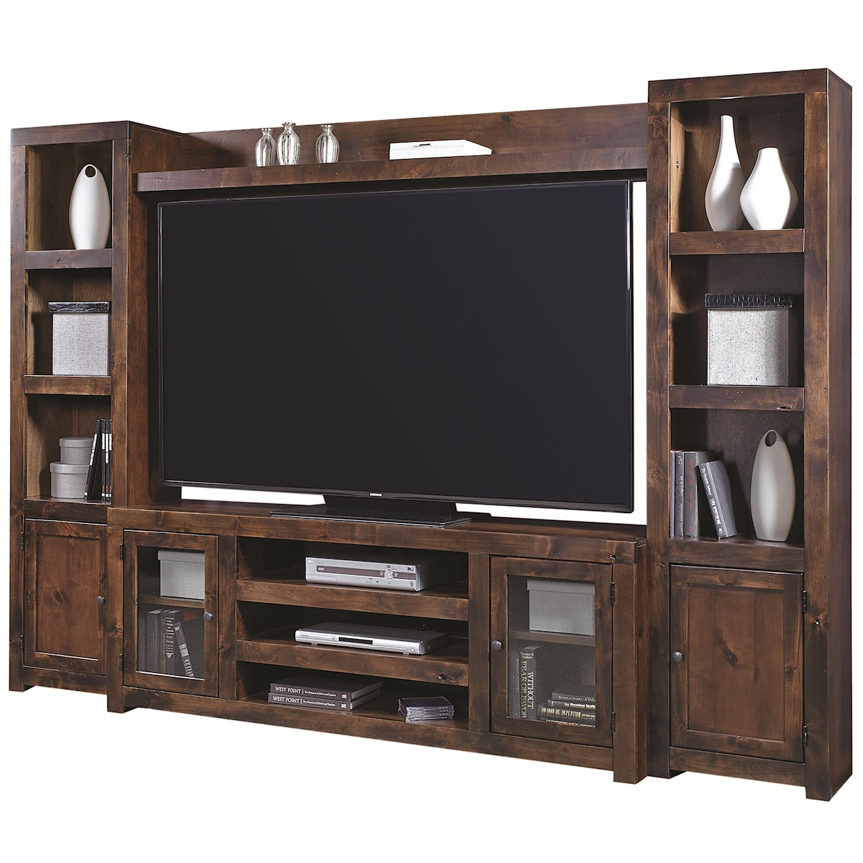 Aspenhome Contemporary Driftwood Entertainment Wall