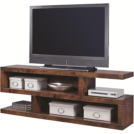 74 Inch Open Console with 4 Compartments