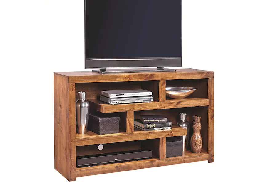 Contemporary Driftwood 60 Inch Open Console by Aspenhome at Baer's Furniture