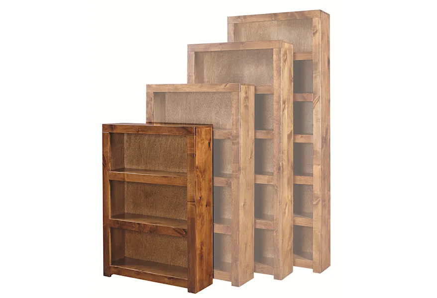 Contemporary Driftwood 48 Inch Bookcase by Aspenhome at Stoney Creek Furniture 