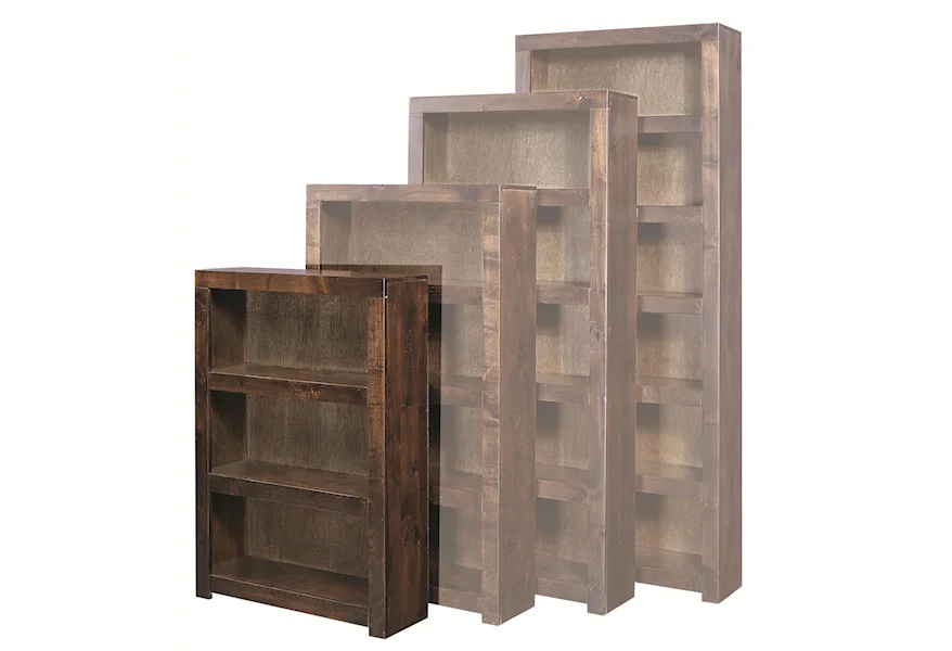 Contemporary Driftwood 48 Inch Bookcase by Aspenhome at Morris Home