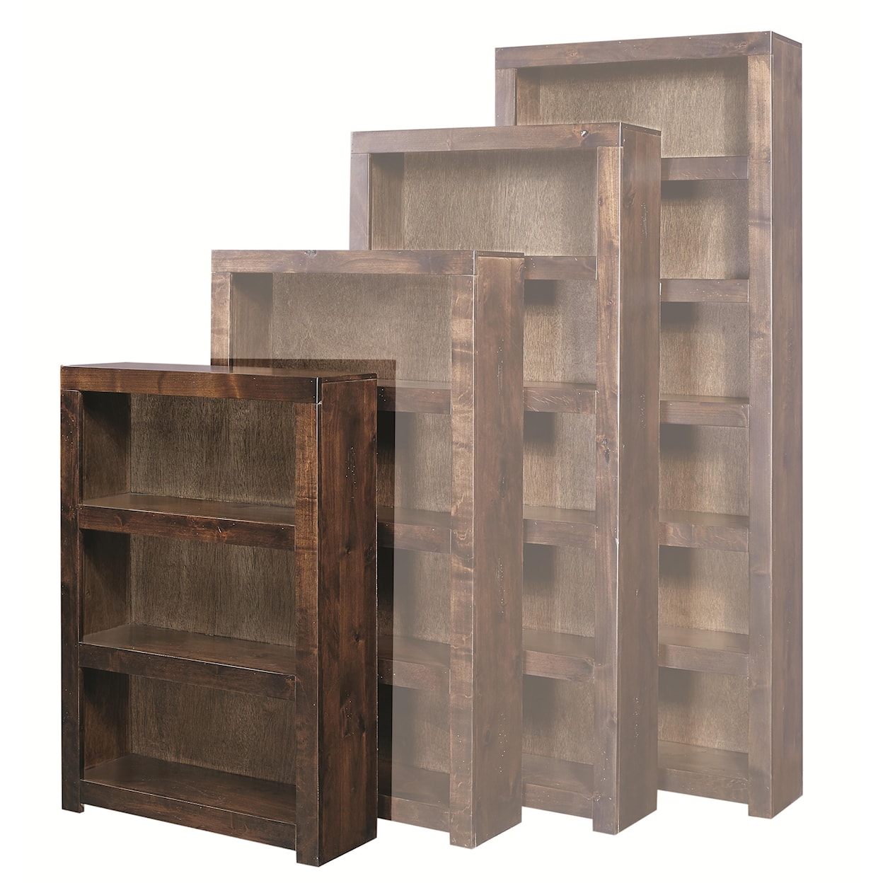 Aspenhome Contemporary Driftwood 48 Inch Bookcase