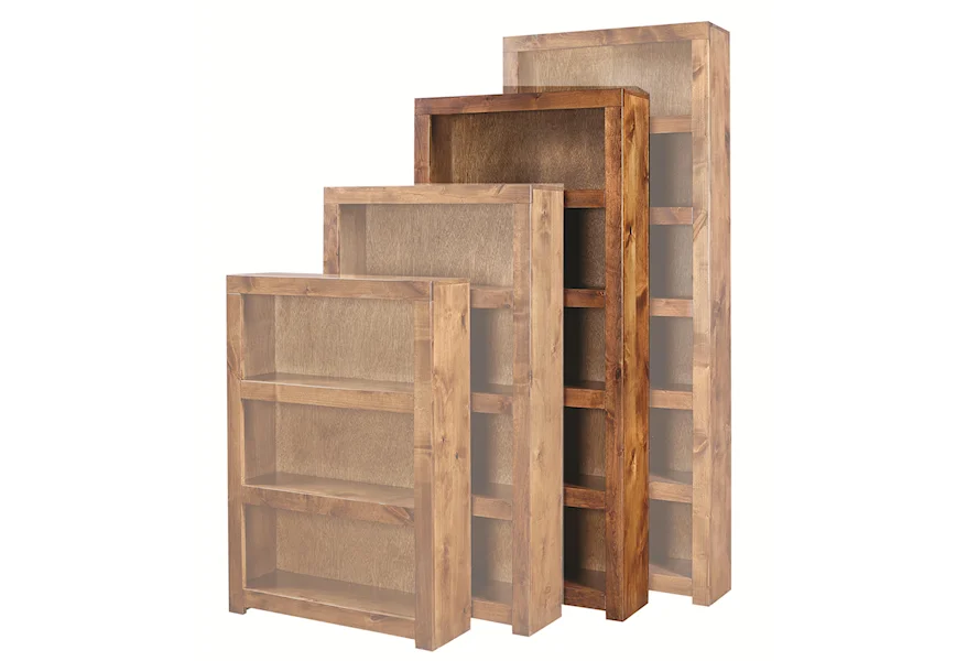 Contemporary Driftwood 72 Inch Bookcase by Aspenhome at Baer's Furniture