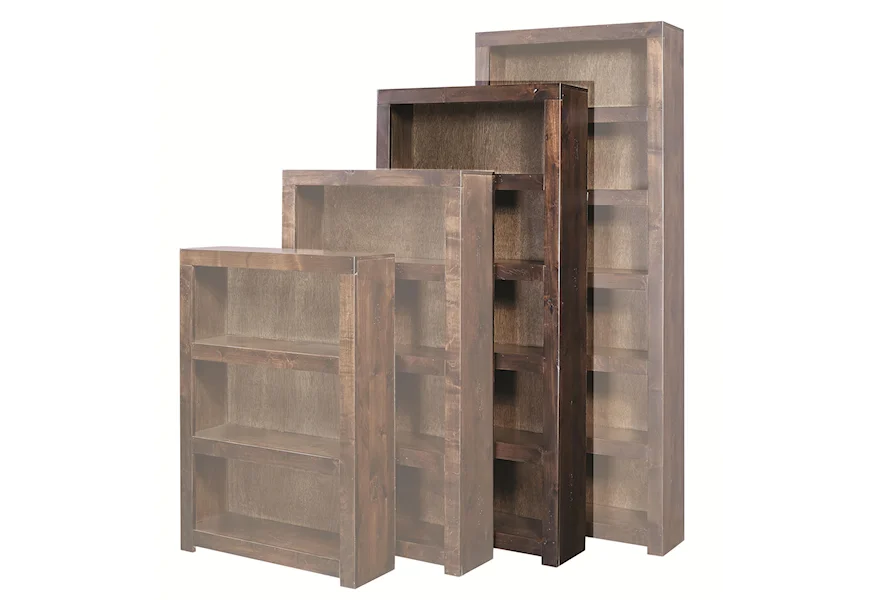 Contemporary Driftwood 72 Inch Bookcase by Aspenhome at Baer's Furniture
