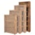 Aspenhome Contemporary Driftwood 84 Inch Bookcase with 5 Shelves