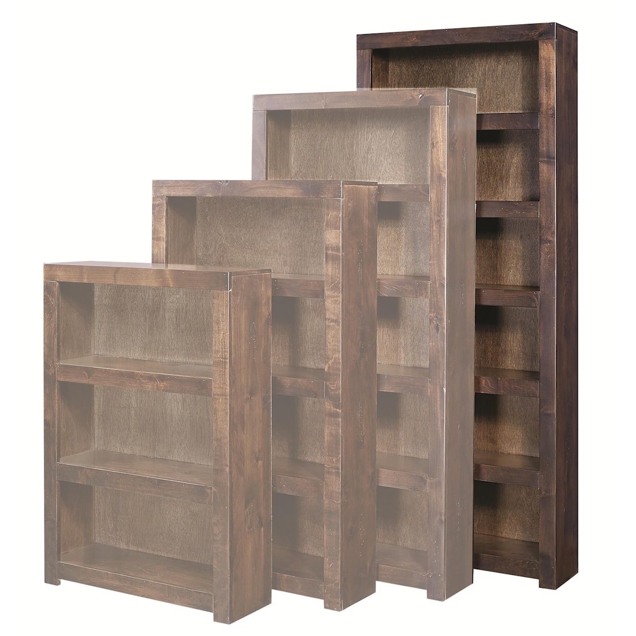 Aspenhome Contemporary Driftwood 84 Inch Bookcase