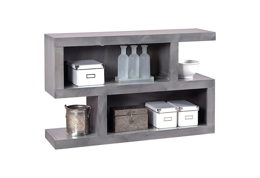 Contemporary Driftwood Console Table by Aspenhome at Stoney Creek Furniture 