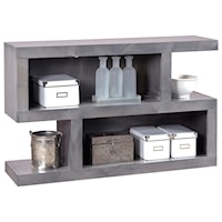 S Console Table with 4 Compartments
