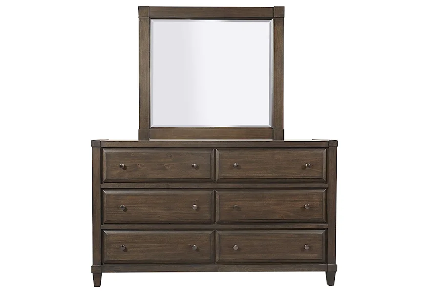 Easton Dresser and Mirror Combination by Aspenhome at Baer's Furniture