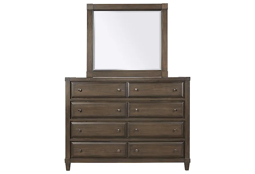 Easton Chesser and Mirror Combination by Aspenhome at Z & R Furniture
