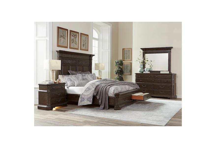 Foxhill King Bedroom Group by Aspenhome at Stoney Creek Furniture 