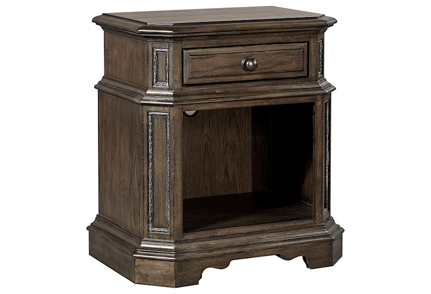 Foxhill One Drawer Nightstand by Aspenhome at Baer's Furniture