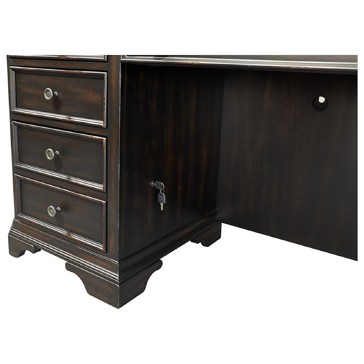 Aspenhome Hampton Credenza Desk and Hutch