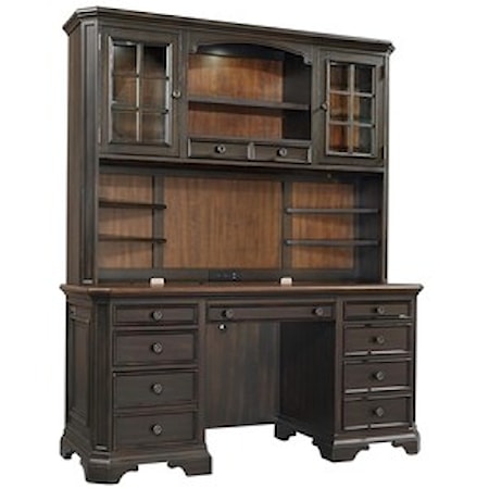 Credenza Desk and Hutch