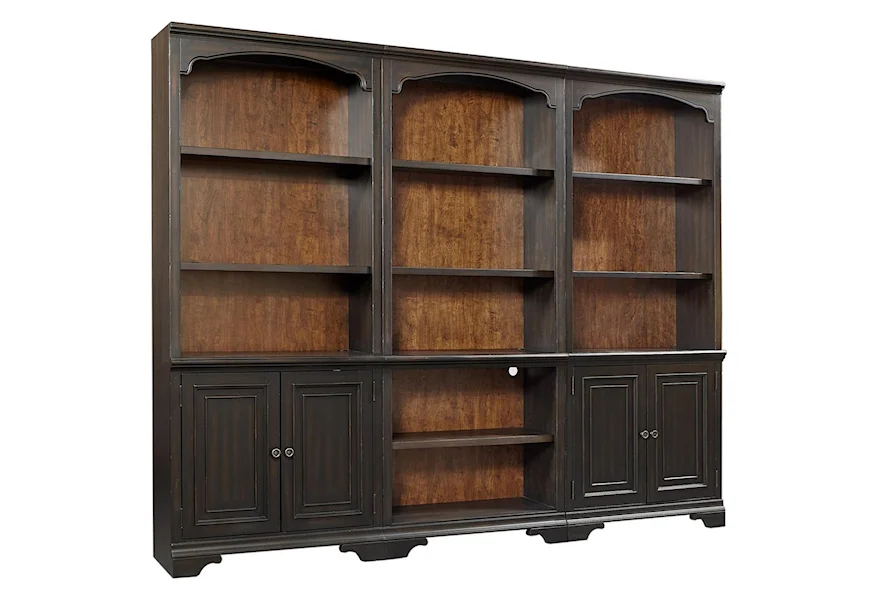 Hampton Bookcase Wall by Aspenhome at Reeds Furniture