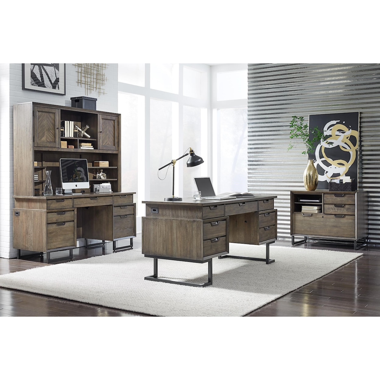 Aspenhome Harper Point 66"Executive Desk