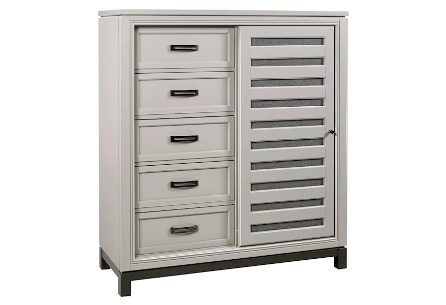 Hyde Park Sliding Door Chest  by Aspenhome at Stoney Creek Furniture 