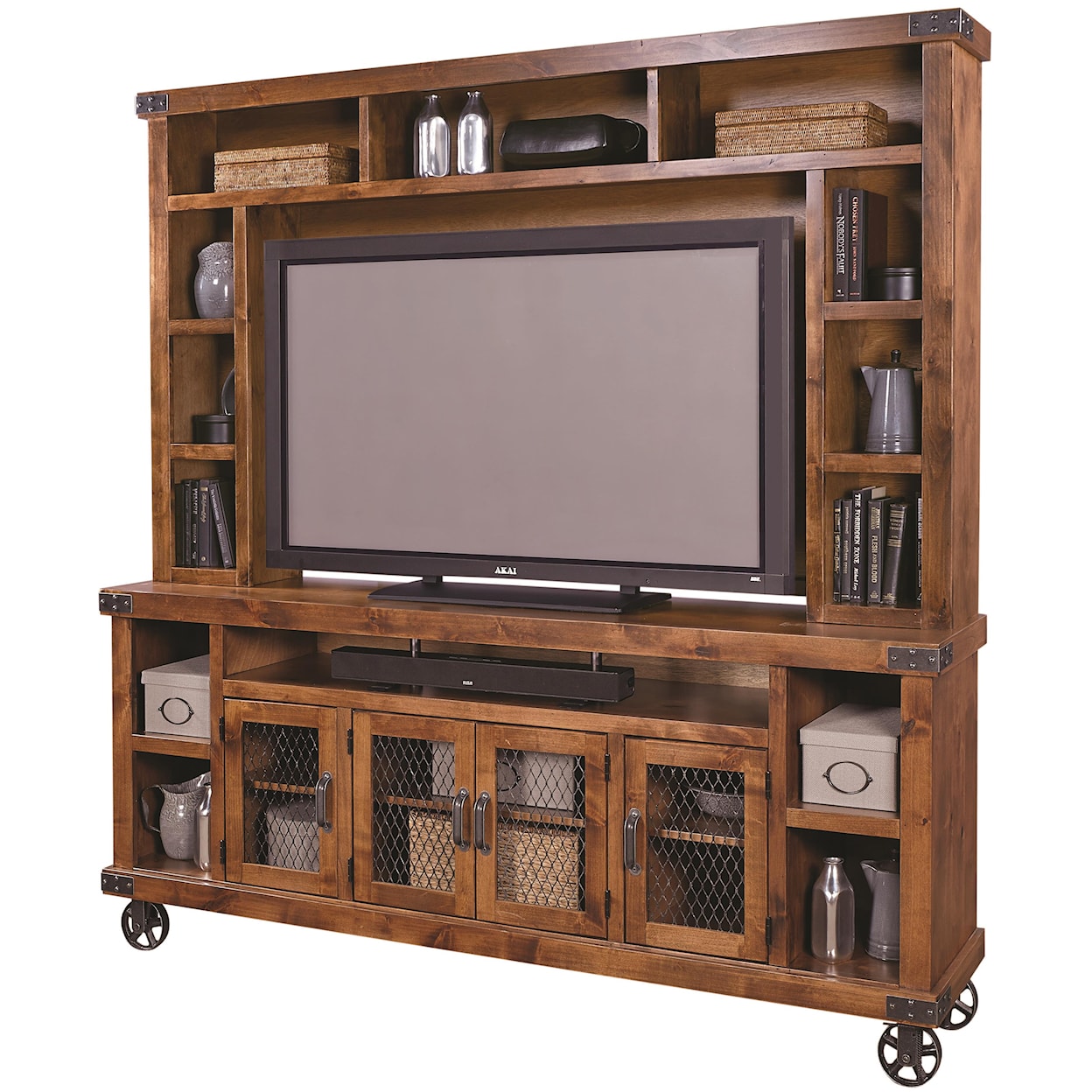 Aspenhome Industrial 84" Console with Hutch