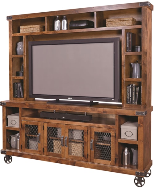 84" Entertainment Unit with Soundbar Compartment