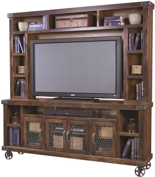 84" Entertainment Unit with Soundbar Compartment