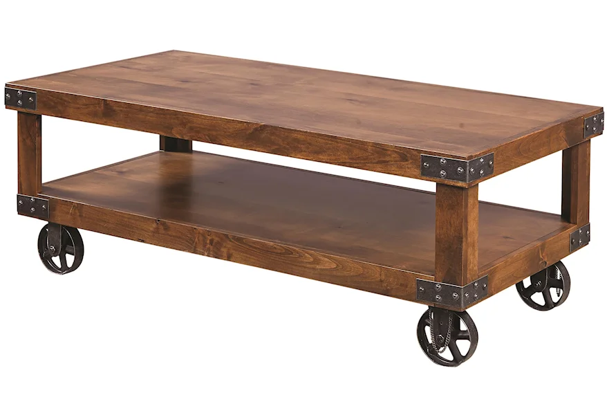 Industrial Cocktail Table  by Aspenhome at Conlin's Furniture