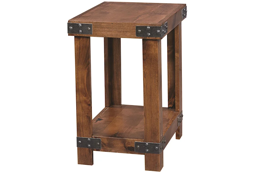Industrial Chairside Table  by Aspenhome at Morris Home