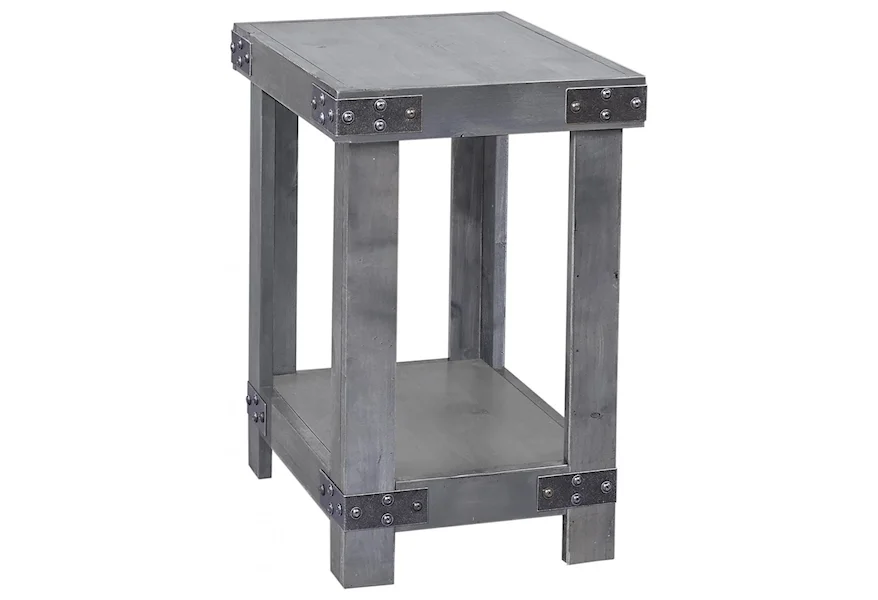 Industrial  Chairside Table  by Aspenhome at Stoney Creek Furniture 