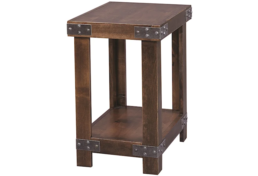 Industrial Chairside Table  by Aspenhome at Stoney Creek Furniture 