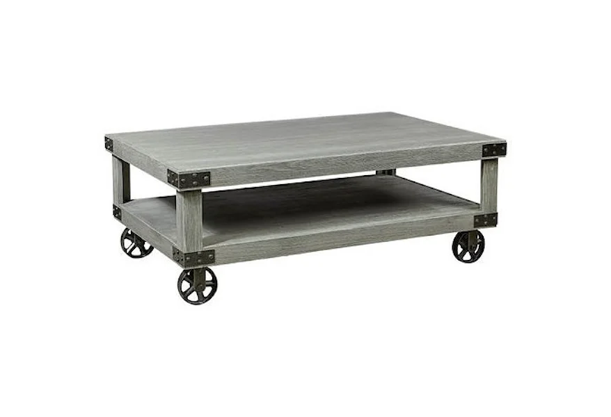 Industrial Cocktail Table  by Aspenhome at Stoney Creek Furniture 