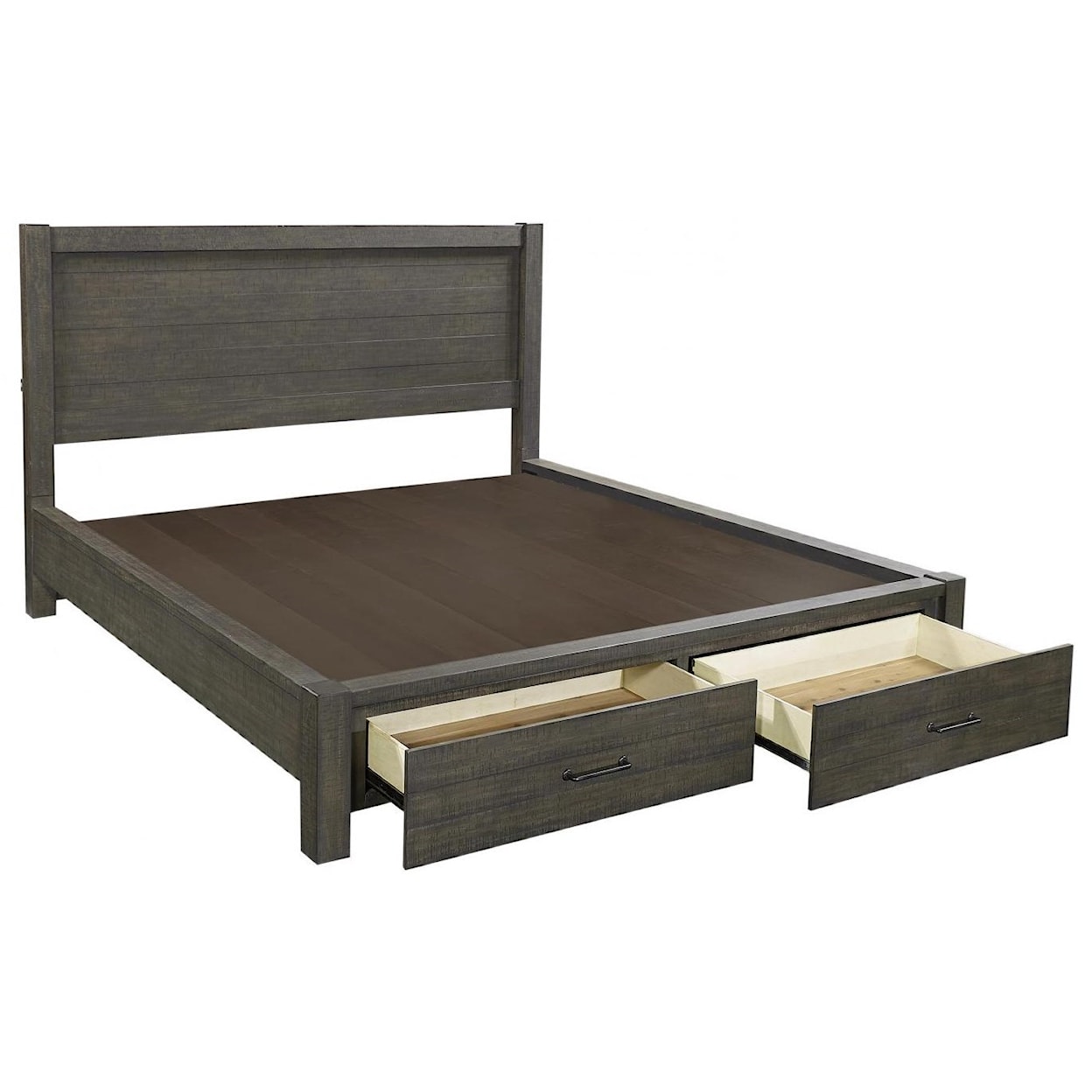 Aspenhome Mill Creek California King Storage Panel Bed