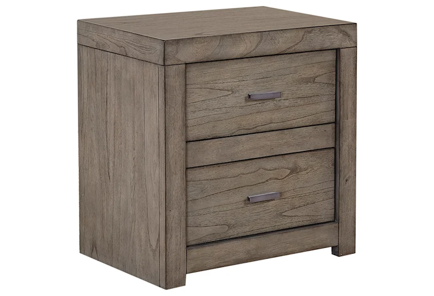 Modern Loft 2 Drawer Nightstand by Aspenhome at Red Knot
