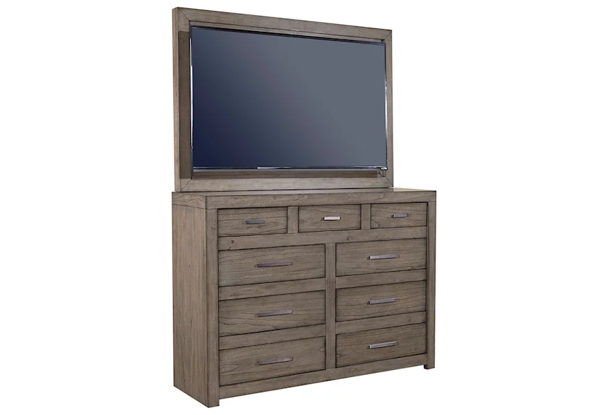 Modern Loft Media Chest with TV Mount by Aspenhome at Mueller Furniture