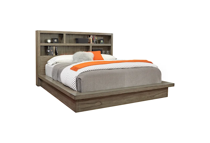 Modern Loft Queen Platform Bed by Aspenhome at Mueller Furniture