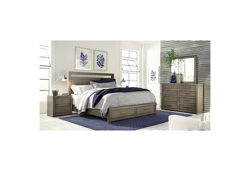 Modern Loft King Bedroom Group by Aspenhome at Mueller Furniture