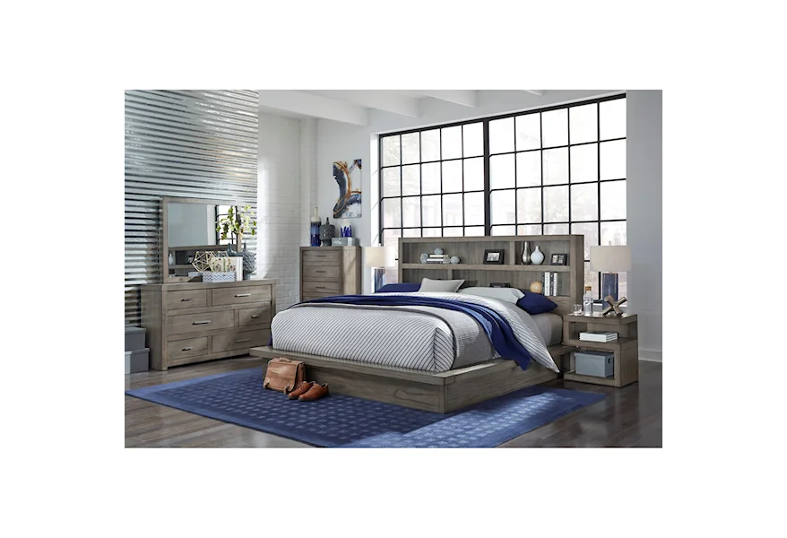 Modern Loft Queen Bedroom Group by Aspenhome at Mueller Furniture