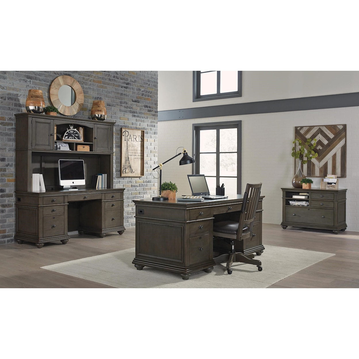 Aspenhome Oxford Executive Desk