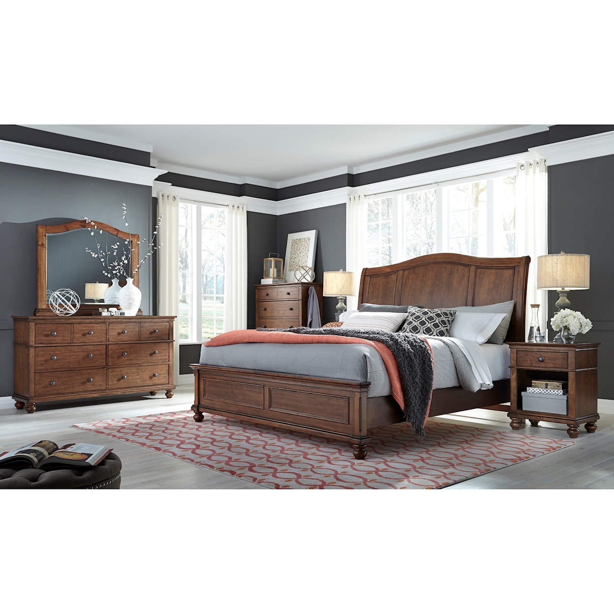 Aspenhome Oxford 5 Piece King Bedroom Group