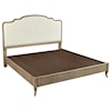 Aspenhome   King Upholstered Panel Bed