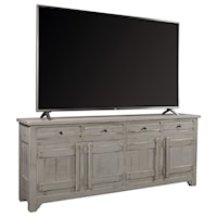 Rustic 85" Console with Cord Management