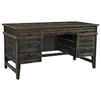 Rustic Desk with File Drawer