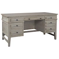 Rustic Desk with File Drawer