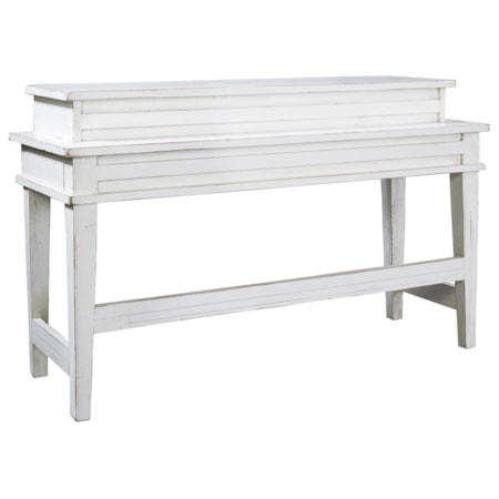 Console Bar Table with Two Stools
