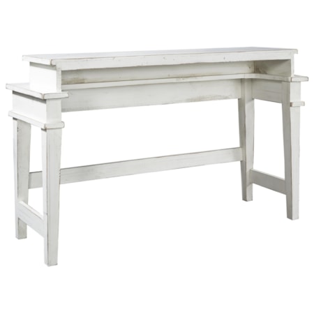 Console Bar Table with Two Stools